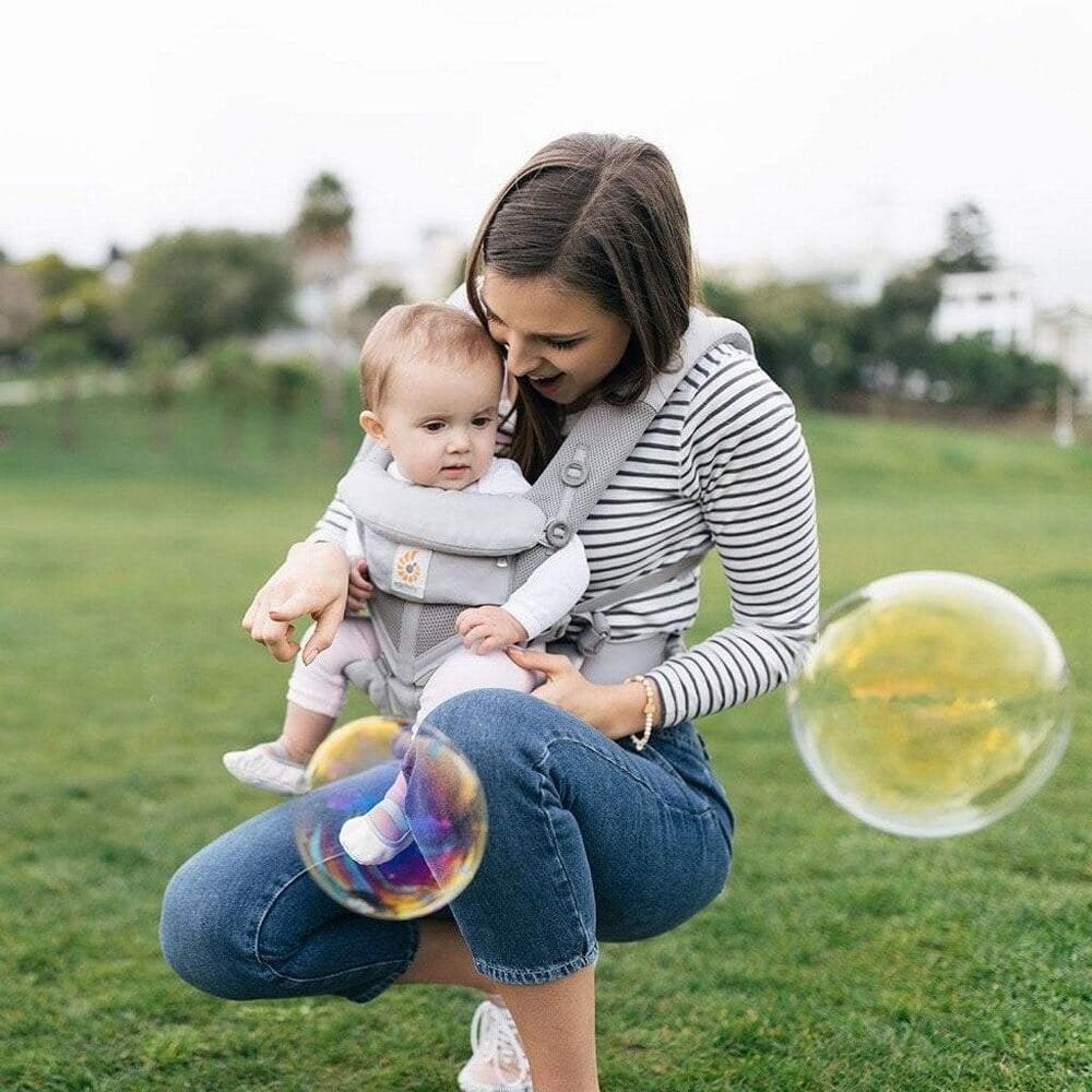 Porte Bébé - BreathBabyBag™ - Gris - Safety Baby