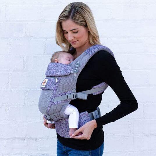 Porte Bébé - BreathBabyBag™ - Mauve Lavande - Safety Baby