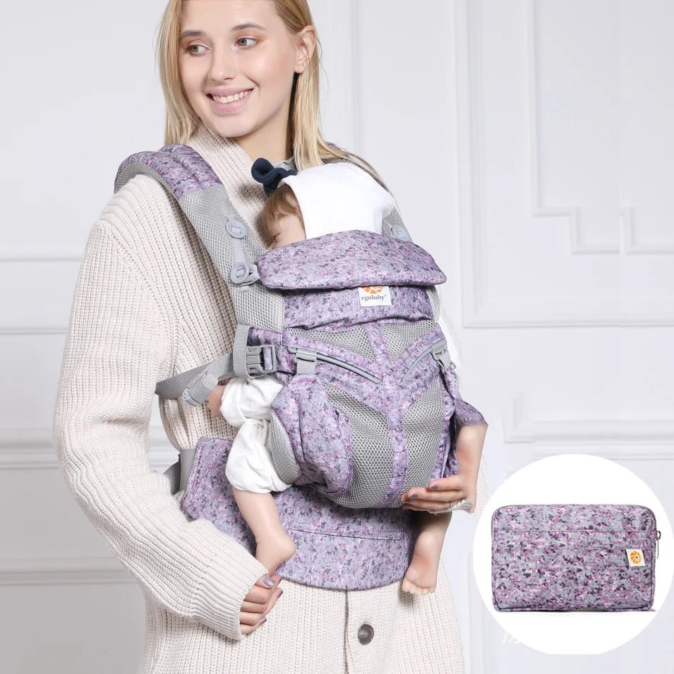 Porte Bébé - BreathBabyBag™ - Mauve Lavande - Safety Baby