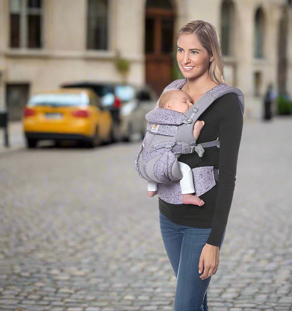 Porte Bébé - BreathBabyBag™ - Mauve Lavande - Safety Baby