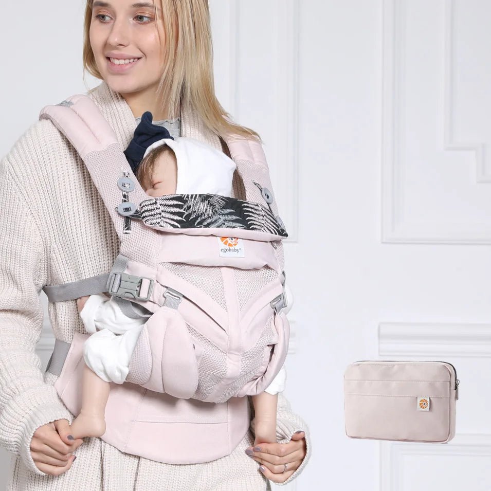 Porte Bébé - BreathBabyBag™ - Rose Maille - Safety Baby