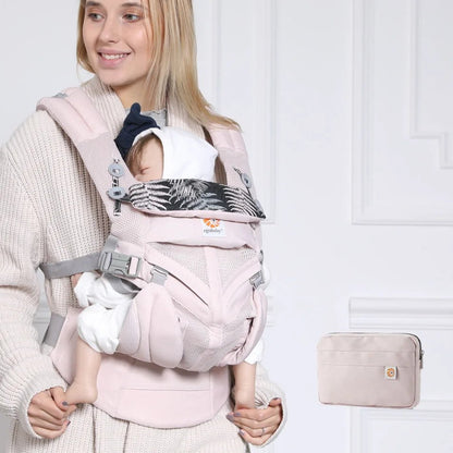 Porte Bébé - BreathBabyBag™ - Rose Maille - Safety Baby