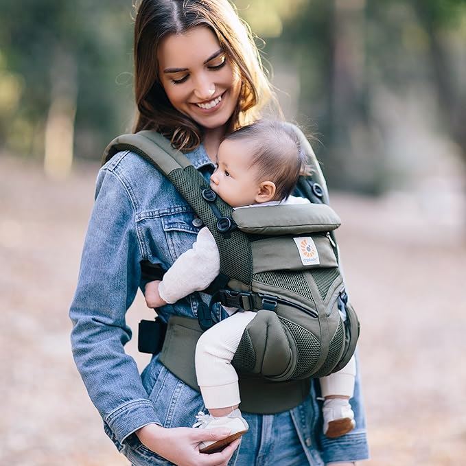 Porte Bébé - BreathBabyBag™ - Vert Olive - Safety Baby