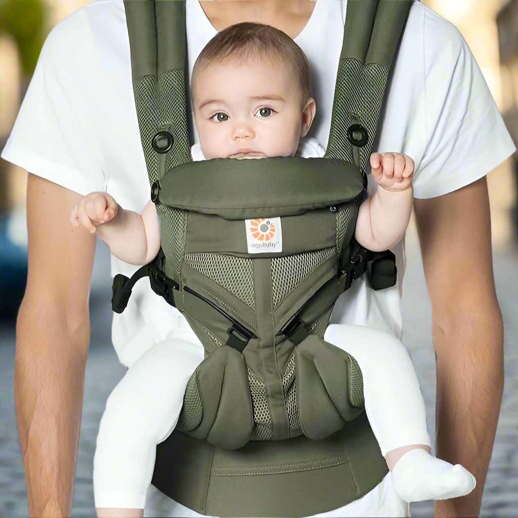 Porte Bébé - BreathBabyBag™ - Vert Olive - Safety Baby